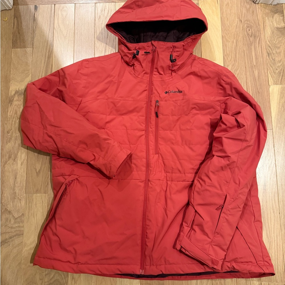 Columbia Women's Snowy Summit Insulated Jacket - 2X Coral/Salmon-Pink